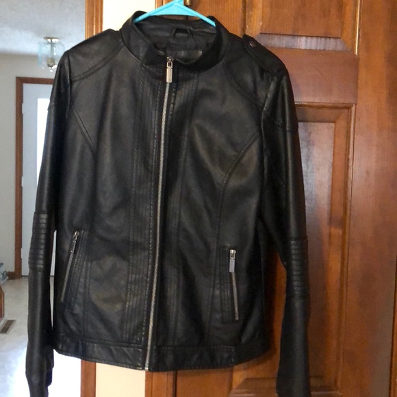 Faux leather jacket